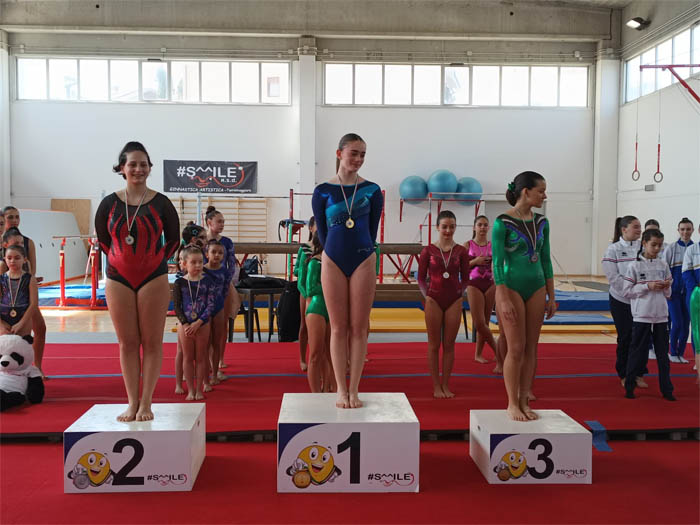 Ginnastica artistica: le torremaggioresi Anita Recchia e Martina Ferrucci della società ASD Smile di Torremaggiore sono campionesse regionali categoria J1 LB base e J2 LB3 avanzato