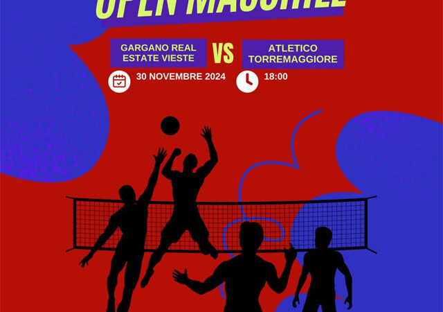 Campionato AICS Open Maschile: Gargano Real Estate Vieste vs Atletico Torremaggiore Volley il 30 novembre 2024 a Vieste