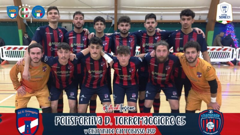 PRIMO PAREGGIO STAGIONALE PER LA POLISPORTIVA TORREMAGGIORE CALCIO A 5 CONTRO LA CHAMINADE CAMPOBASSO ASD: 3 A 3