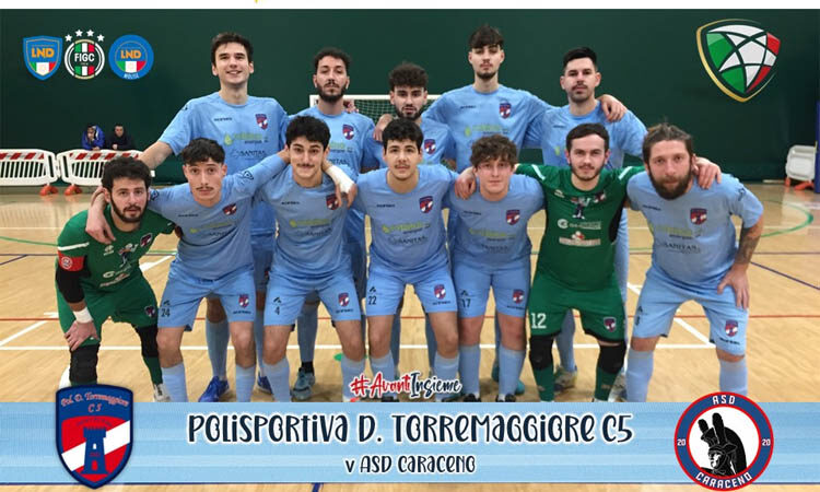 La Polisportiva Torremaggiore Calcio a Cinque ha battuto 5 a 4 l’Asd Caraceno