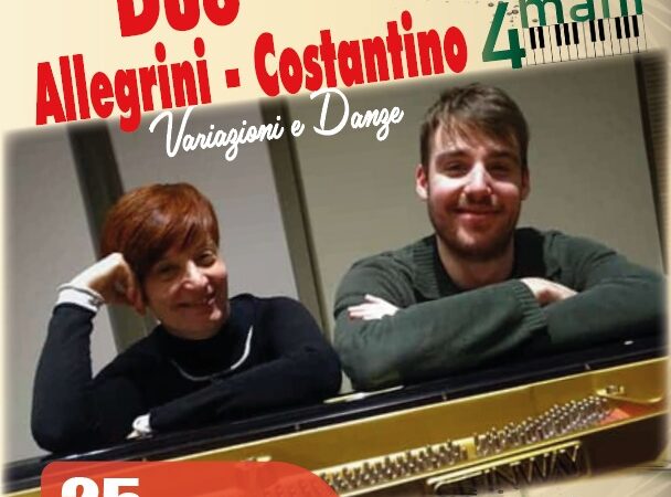 Concerto Musicale del Duo Allegrini Costantino il 25 gennaio 2025 al Castello Ducale De Sangro di Torremaggiore a partire dalle ore 19